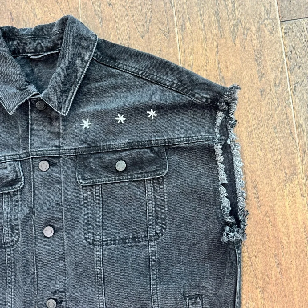 ASOS Black Western Denim Vest - Sweet Cowboy Blues - Picture 7 of 14